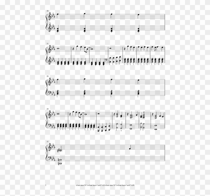 Free Png Download Glowing Eyes Sheet Music Piano 21 - Sheet Music Clipart
