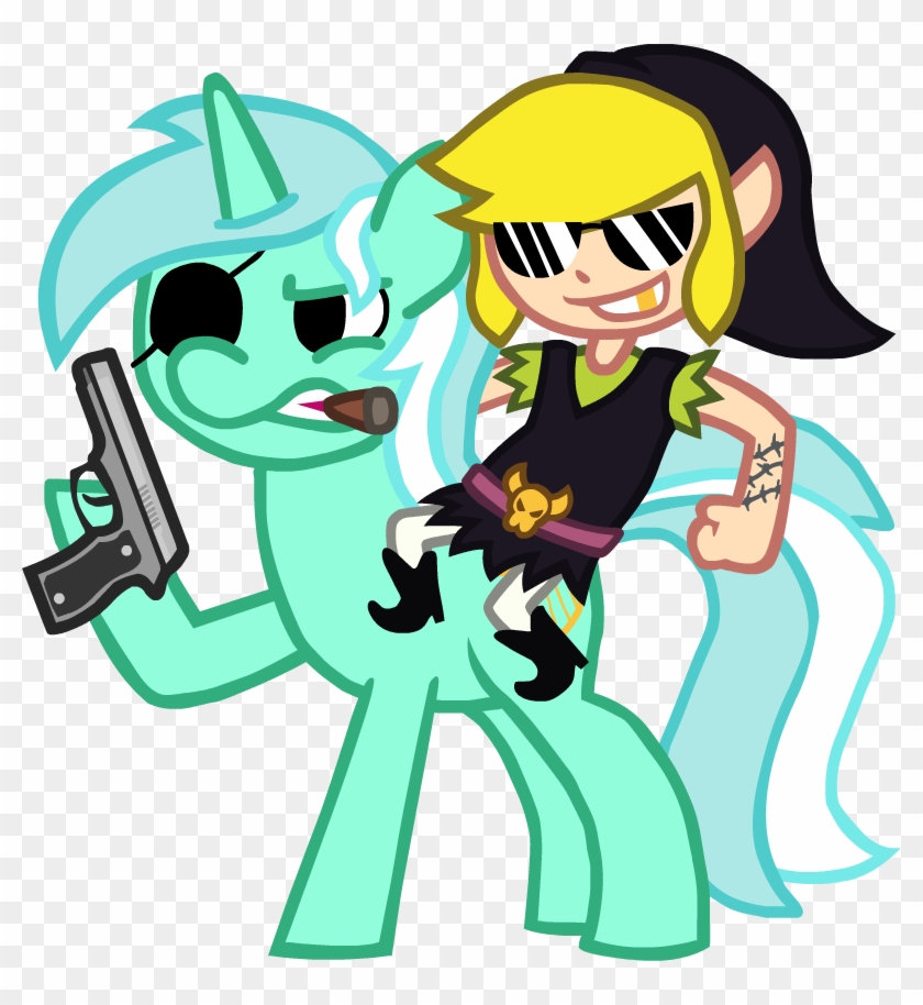 Leidenpierce, Cigar, Crossover, Eyepatch, Gun, Link, - Cartoon Clipart #164449