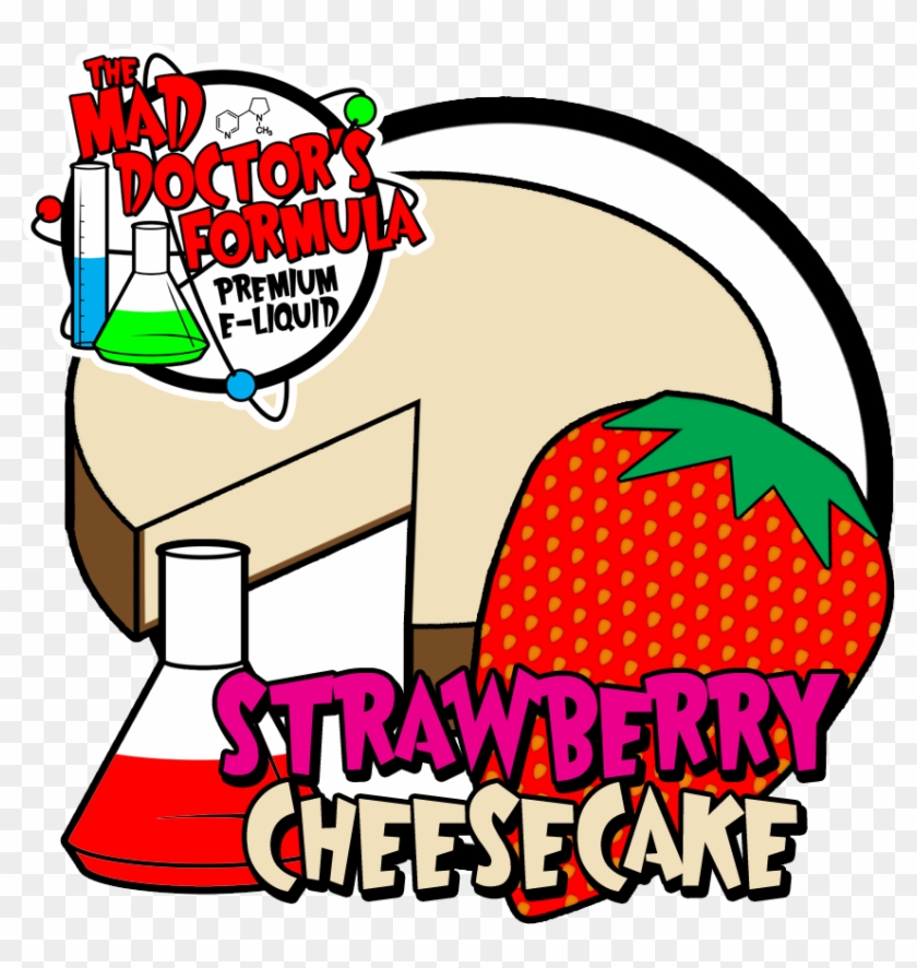 Strawberry Cheesecake 30ml - Funny Cartoon Strawberry Cheesecake Clipart #164454
