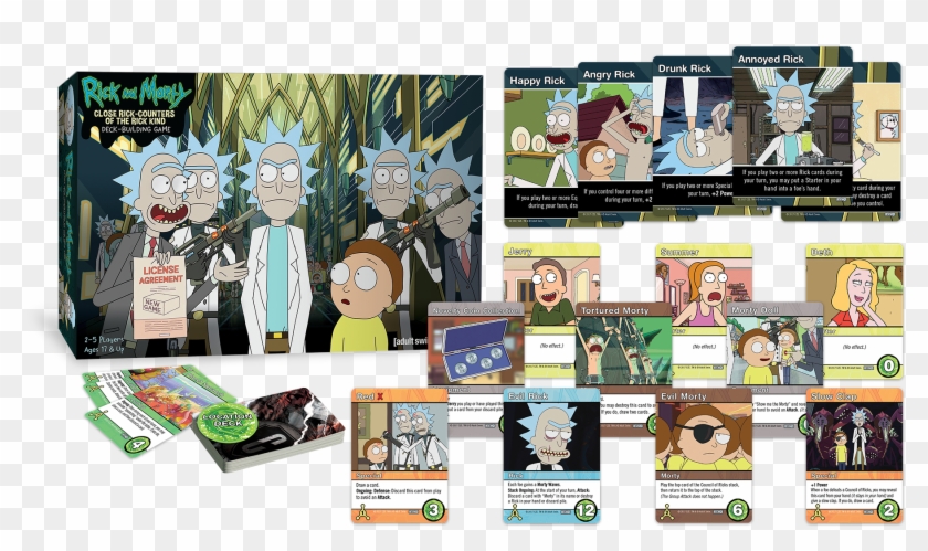 I Mean I've Seen Games With Long Names Before - Rick And Morty Deck Building Game Clipart