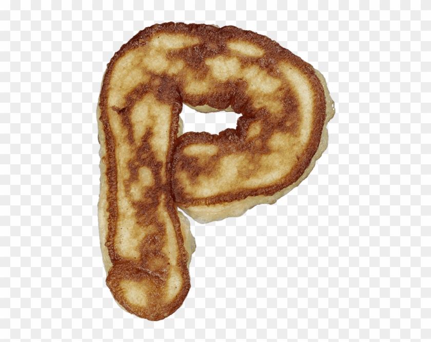 Small Pancakes Font - Food That Looks Like The Letter P Clipart