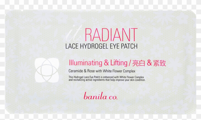It Radiant Lace Hydrogel Eye Patch - Business Card Clipart #164984