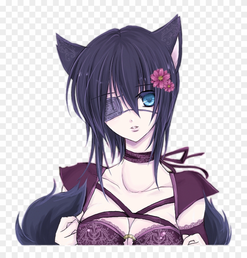 Neko Girl Eye Patch , Png Download Clipart #165040