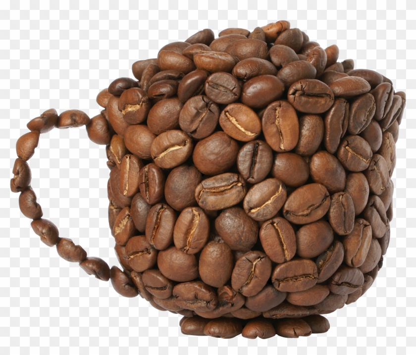 Coffee Pot Of Coffee Beans Png Clipart Picture - Coffee Beans Transparent Background #165144
