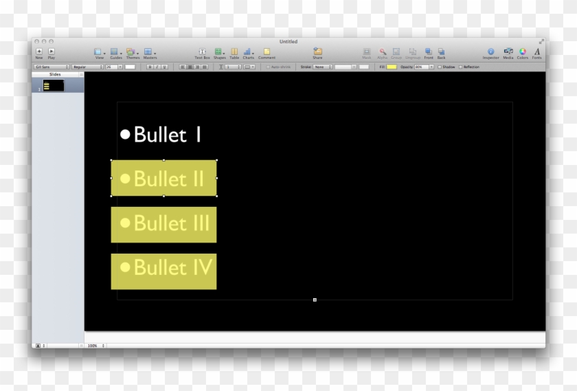 Bullet Point Text - One Bullet Point Clipart