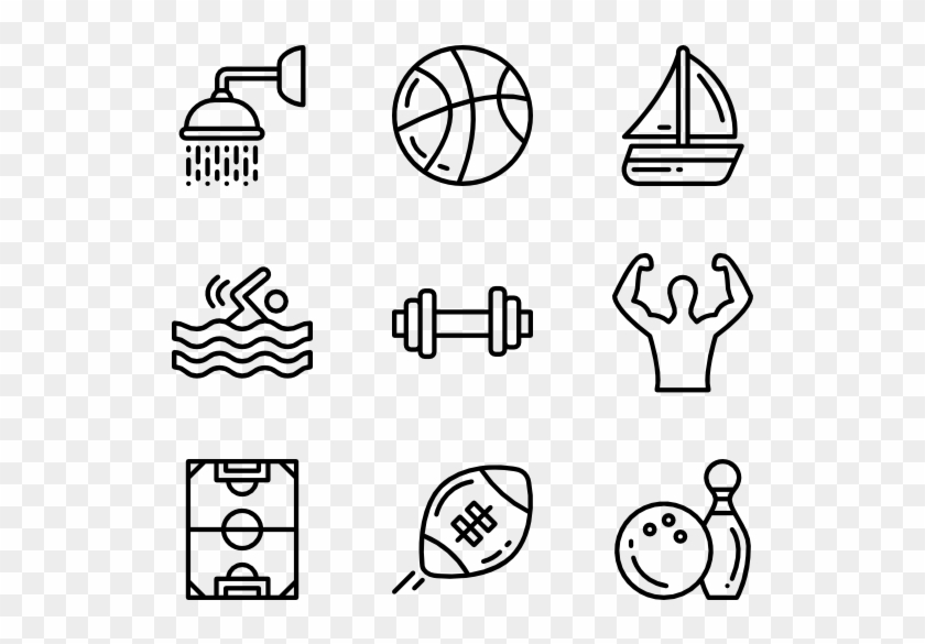 Gym Icons 6 067 Free Vector Icons Rh Flaticon Com Bullet - Game Line Icon Clipart