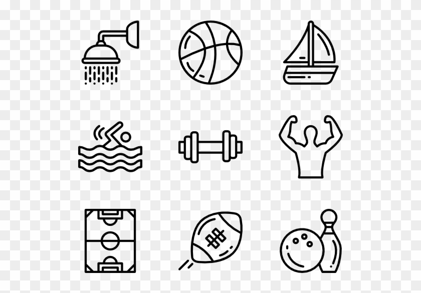 Gym Icons 6 067 Free Vector Icons Rh Flaticon Com Bullet - Game Line Icon Clipart #165775