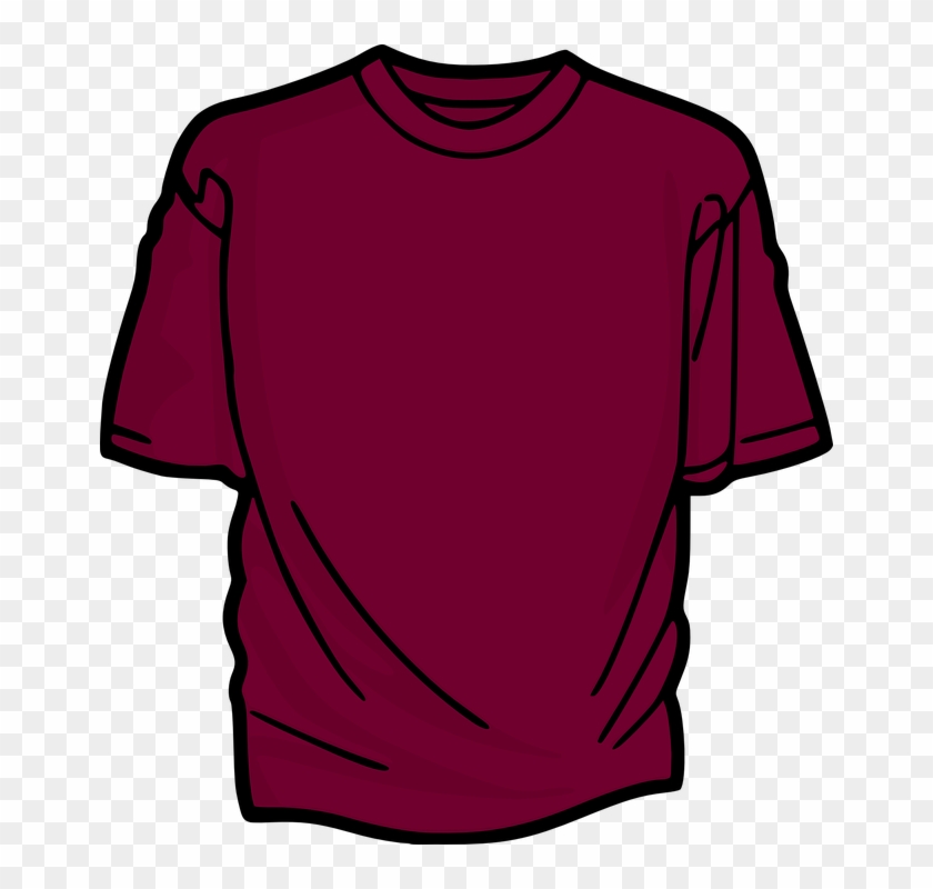 Clothes Cartoon Png - Red T Shirt Flashcard Clipart
