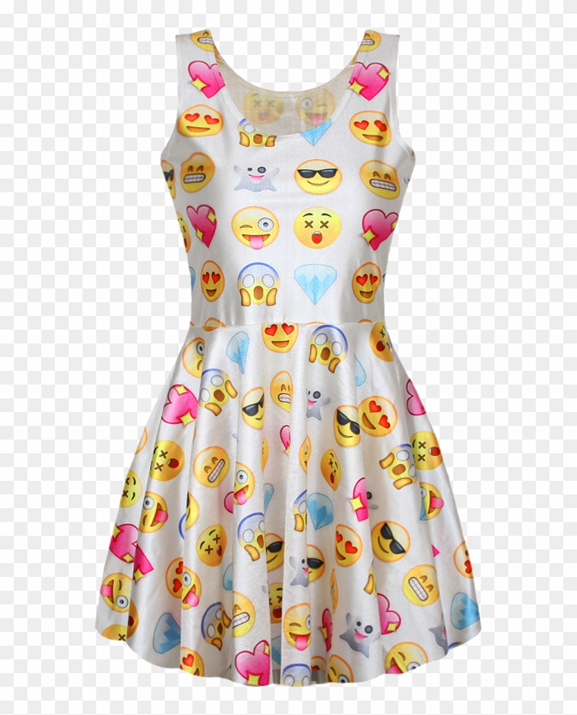 Smiley Faces Pleated Dress Transparent Background Clothing - Middle School Dance Outfit Clipart