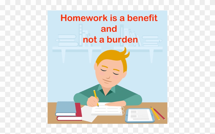Homework Is A Benefit Not A Burden - Homework Clipart #166899