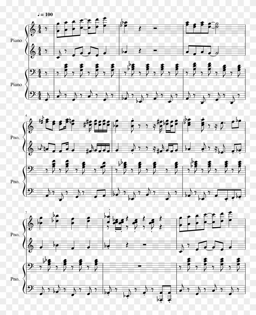 Print - Batman V Superman Beautiful Lie Piano Sheet Music Clipart