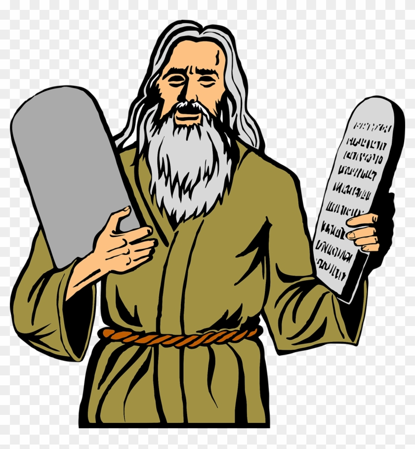 Steph Curry - Clipart Moses 10 Commandments - Png Download
