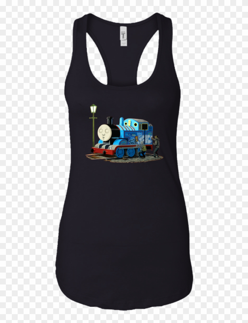 Banksy Thomas The Tank Engine Racerback Tank T-shirts - Thomas The Tank Engine Clipart