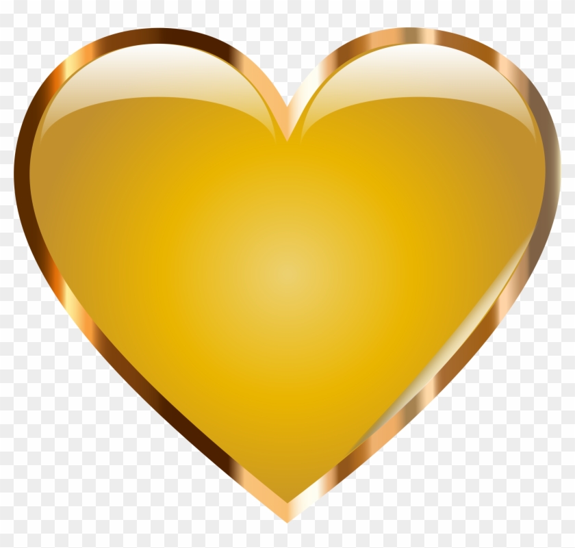 Download Gold Starburst Png Photos - Transparent Background Golden Heart Png Clipart