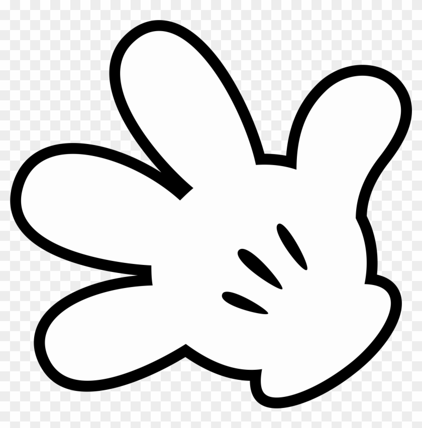 Vector Royalty Free Clip Art How To Make B Clubhouse - Clipart Mickey Mouse Hand - Png Download