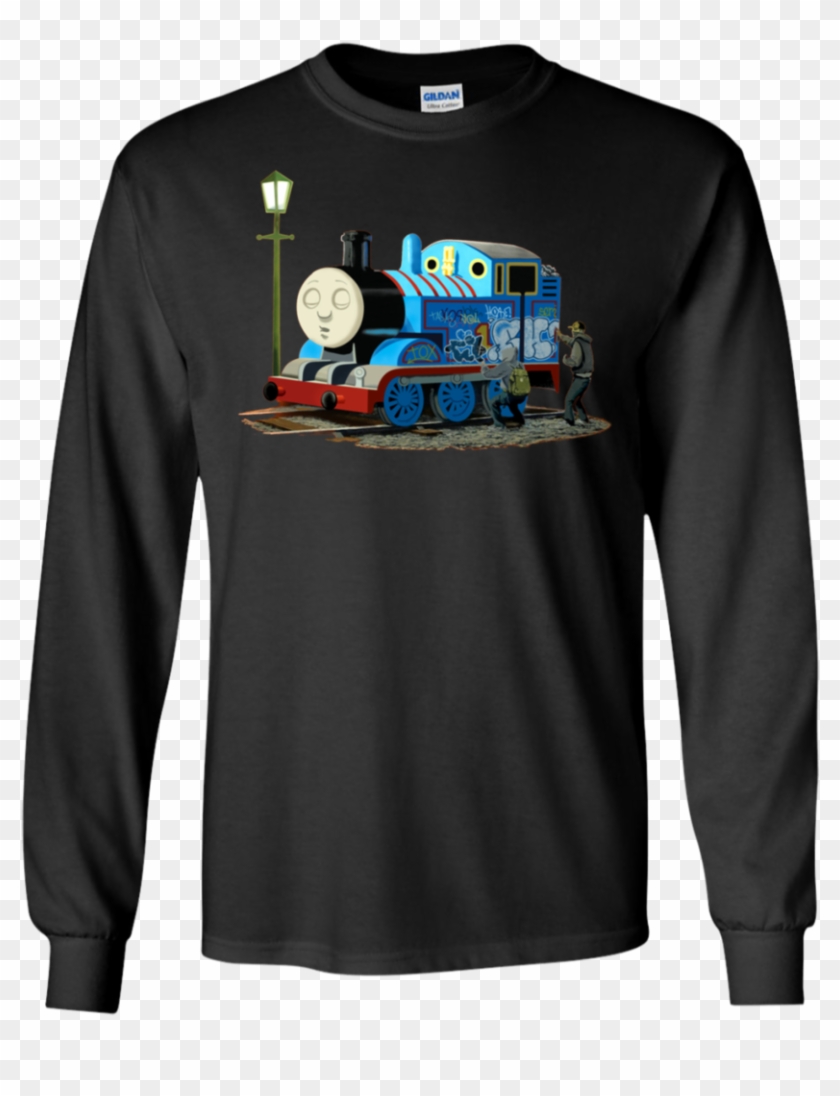 Banksy Thomas The Tank Engine Long Sleeve T Shirt T - Banksy Thomas The Tank Engine Clipart