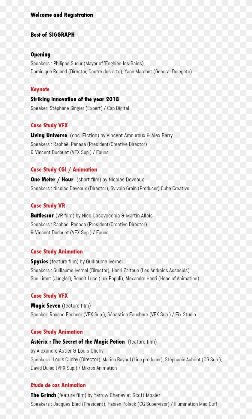 Welcome And Registration Best Of Siggraph Opening Speakers - Lettere Per Le Maestre Clipart #168058