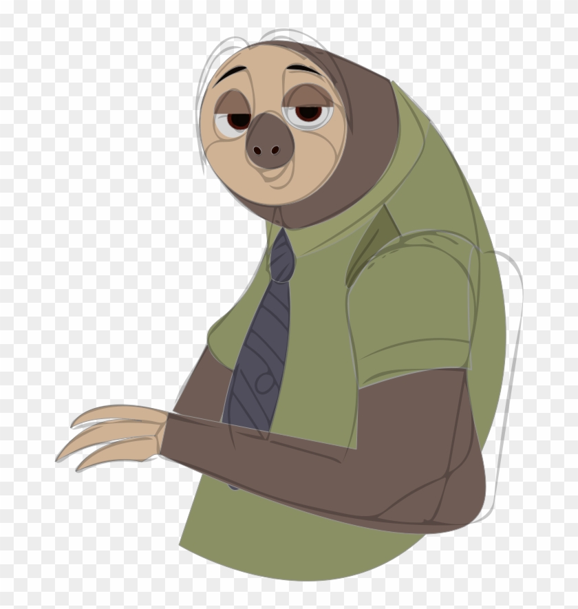 Flash You Look Terrible - Sloth Zootopia Png Clipart