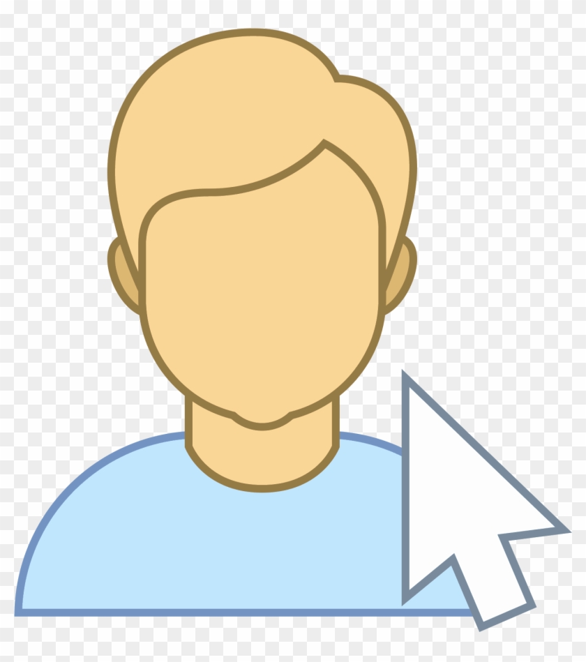 Select User Icon - Cartoon Clipart