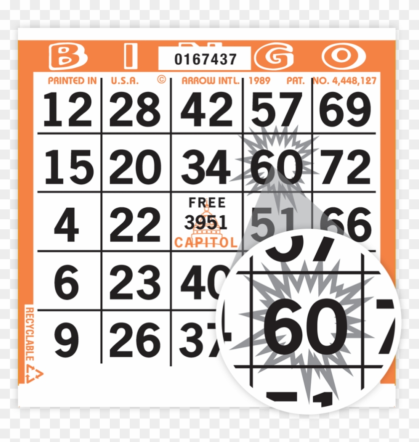 Each Bingo Face Has A Starburst Randomly Printed On - Circle Clipart #168481