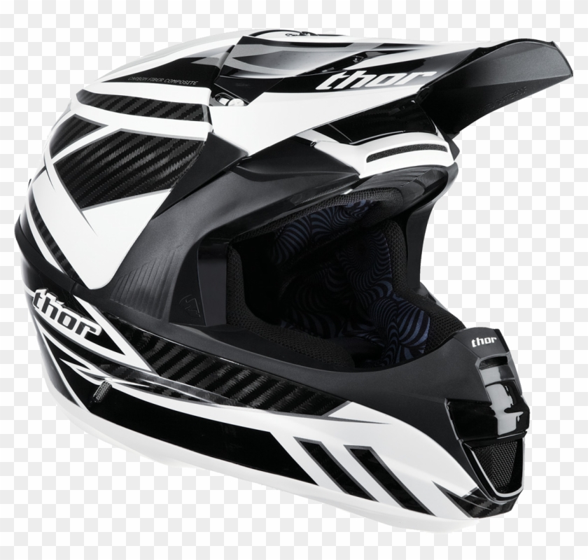 Motorcycle Helmet Png Image, Moto Helmet - Thor Force 2 Carbon Clipart #168503