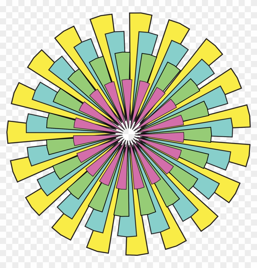 Clip Art Tikigiki Abstract Starburst 1 Flower - Clip Art - Png Download