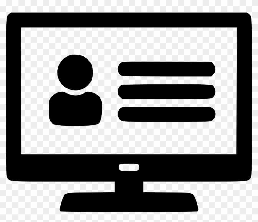 Profile Computer Png Icon - Website Icon Free Clipart