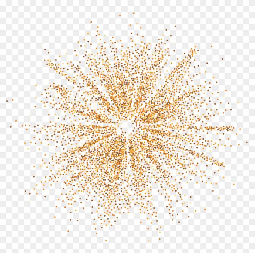 Gold-starburst - Circle Clipart