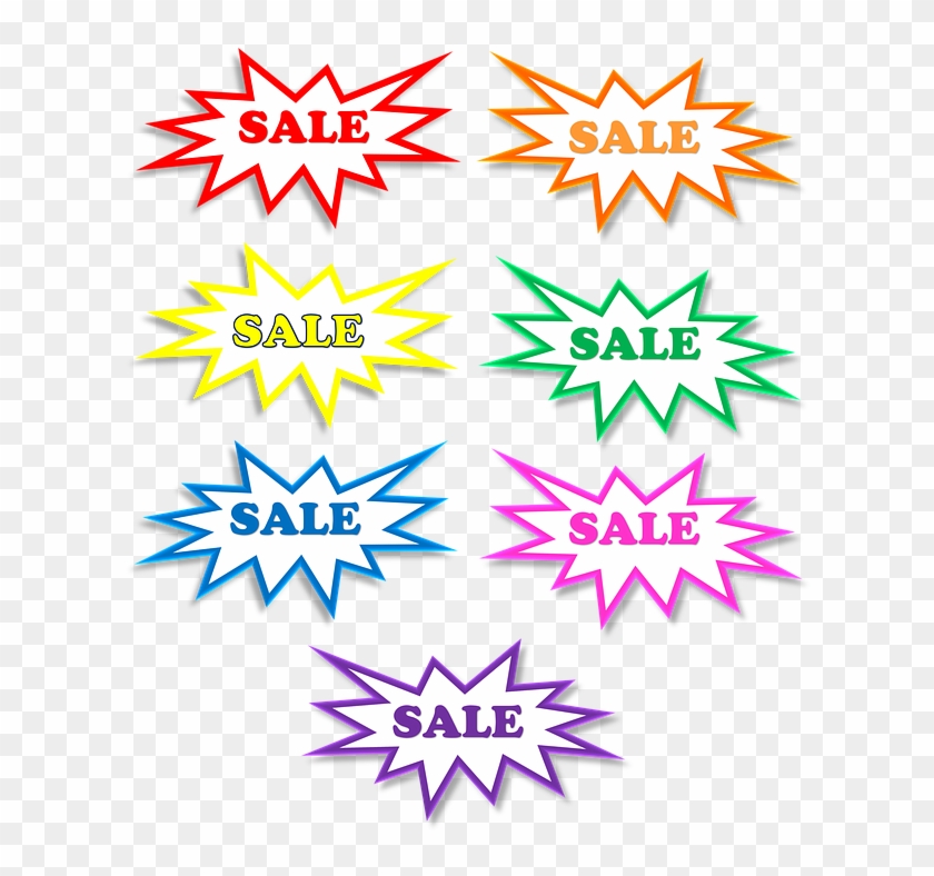 Sale, Star, 3d, Bursts, Explosion, Label, Rainbow - Hot Icon Clipart