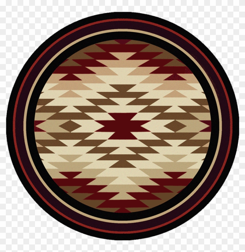 Starburst Red 8ft Round Rug Clipart