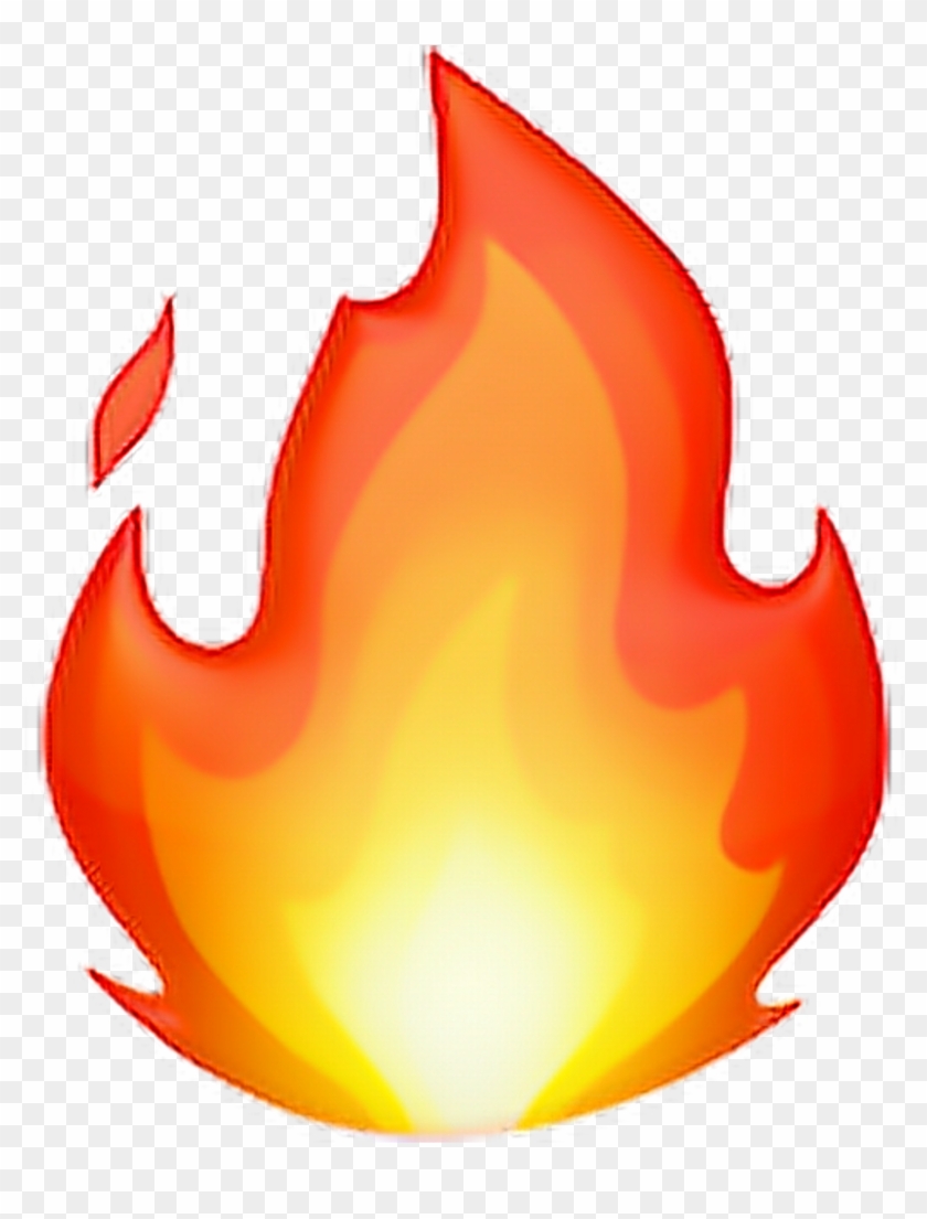 •fire Emoji 🔥 Fire Flame Emoji Emoticon Iphone Iphonee - Fire Emoji Ios 11 Clipart #169195