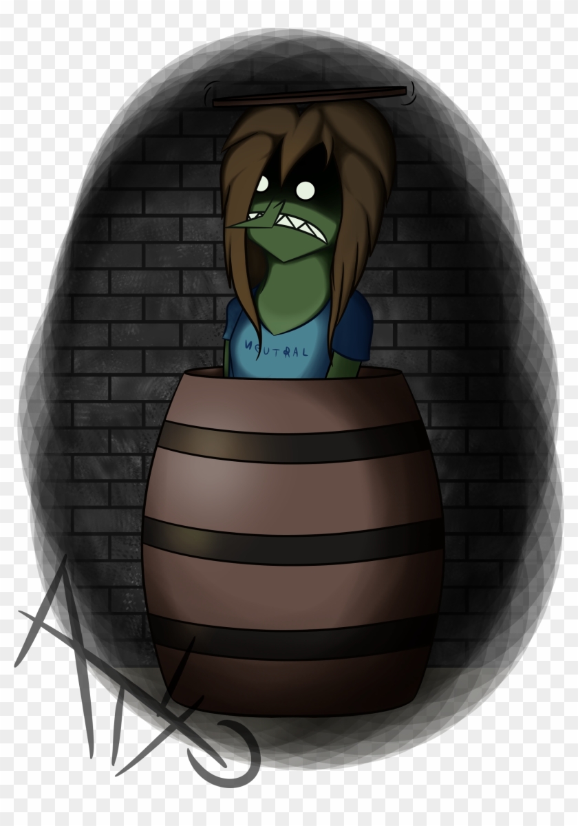 The Barrel Goblin - Cartoon Clipart