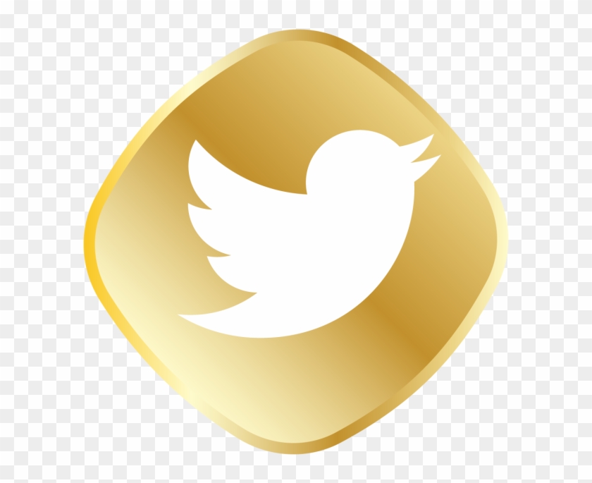 Gold Twitter Logo - Aplicaciones Twitter Clipart #169780