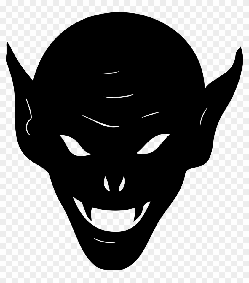 Medium Image - Black And White Goblin Clipart #169856
