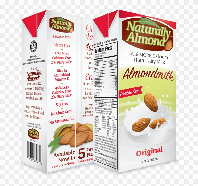 Original Naturally Almond Milk - Naturally Almond Vanilla Unsweetened Clipart #1600159