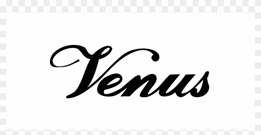 Venus Logo Black And White - Venus Calligraphy Clipart #1600584