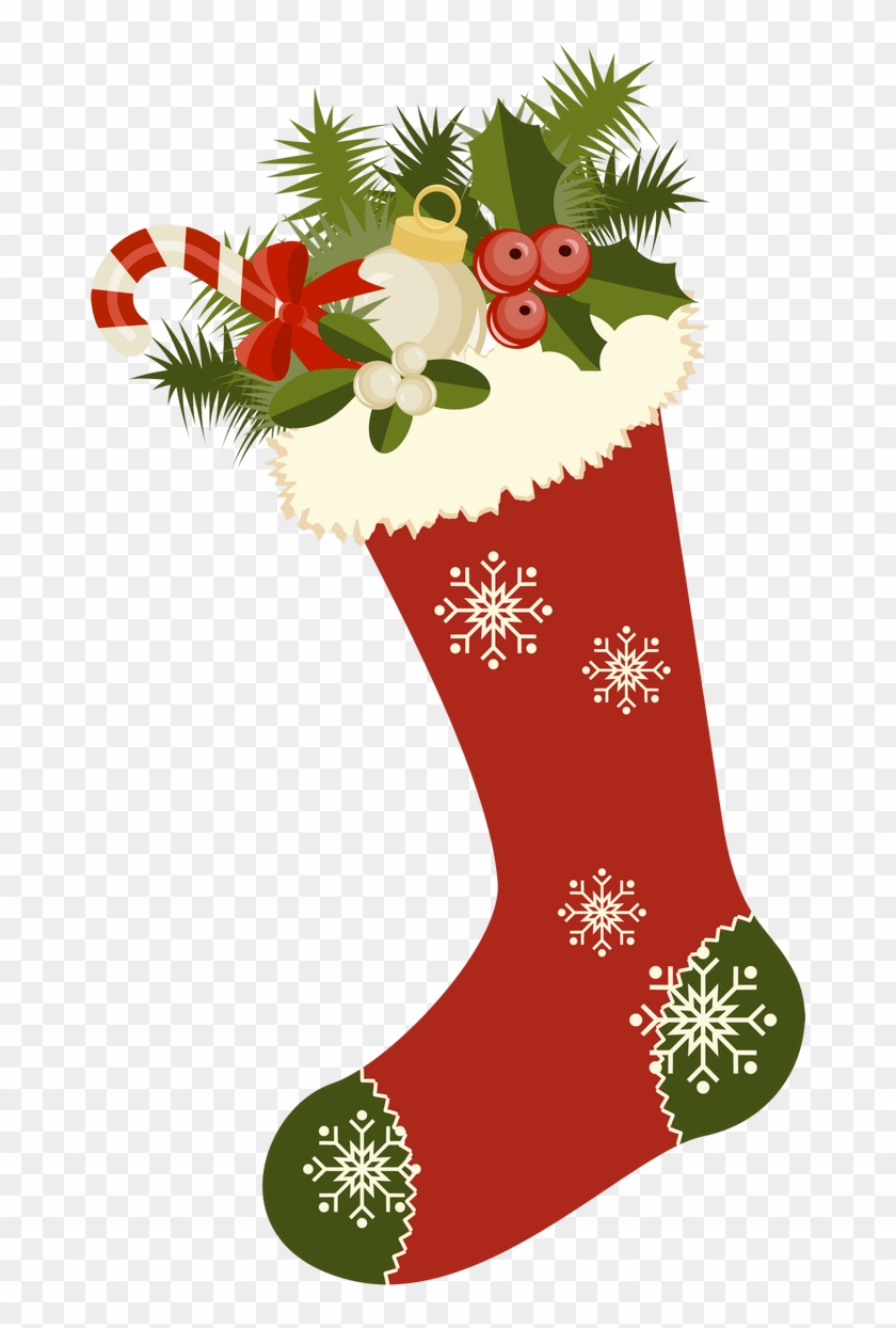 Vintage Christmas Stockings Clipart - Vintage Christmas Stocking Clipart - Png Download