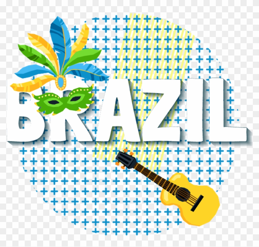 Carnival Sticker - Brasil Guitar Png Clipart #1600906
