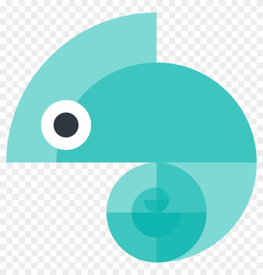 Hello, I Love The Chameleon Mascot - Chameleon Transparent Cute Clipart #1601406