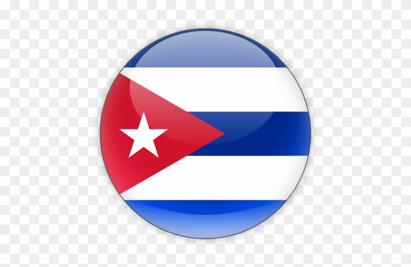 Illustration Of Flag Of Cuba - Cuba Flag Round Png Clipart
