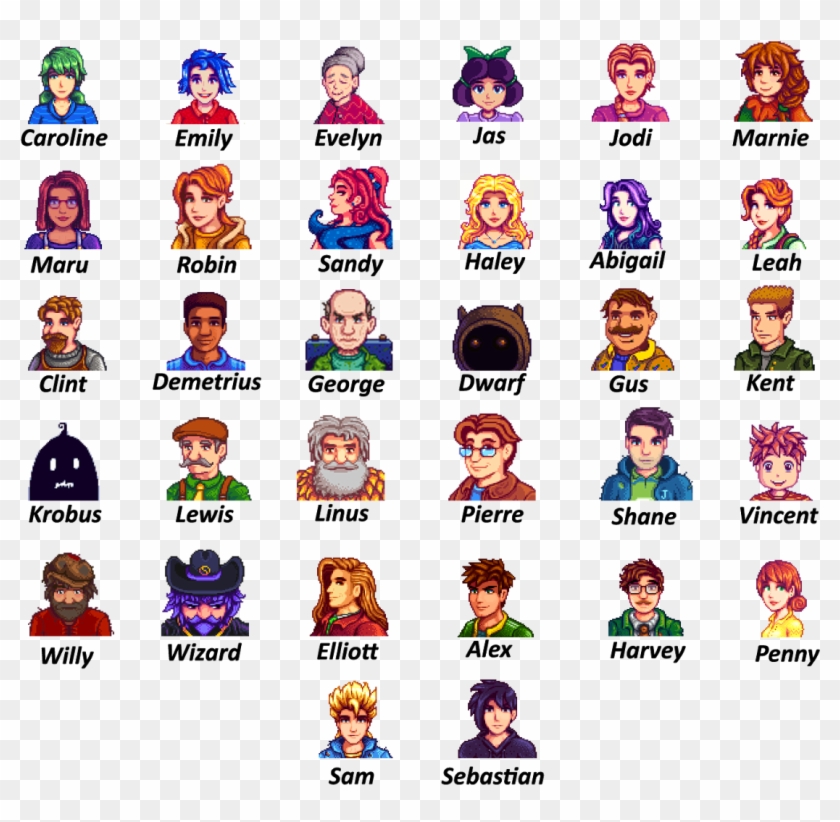 Meet The Villagers - Stardew Valley Player Clipart #1602383