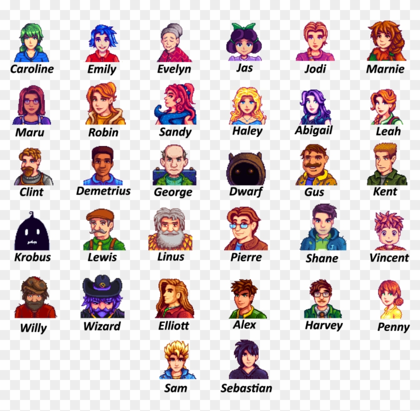 Meet The Villagers - Stardew Valley Player Clipart