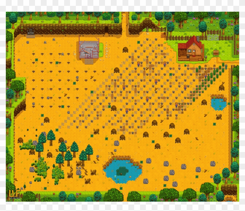 Guide To A Strong Start 57k Gold, 45 Quality Sprinklers, - Stardew Valley Hut Layout Clipart #1602547
