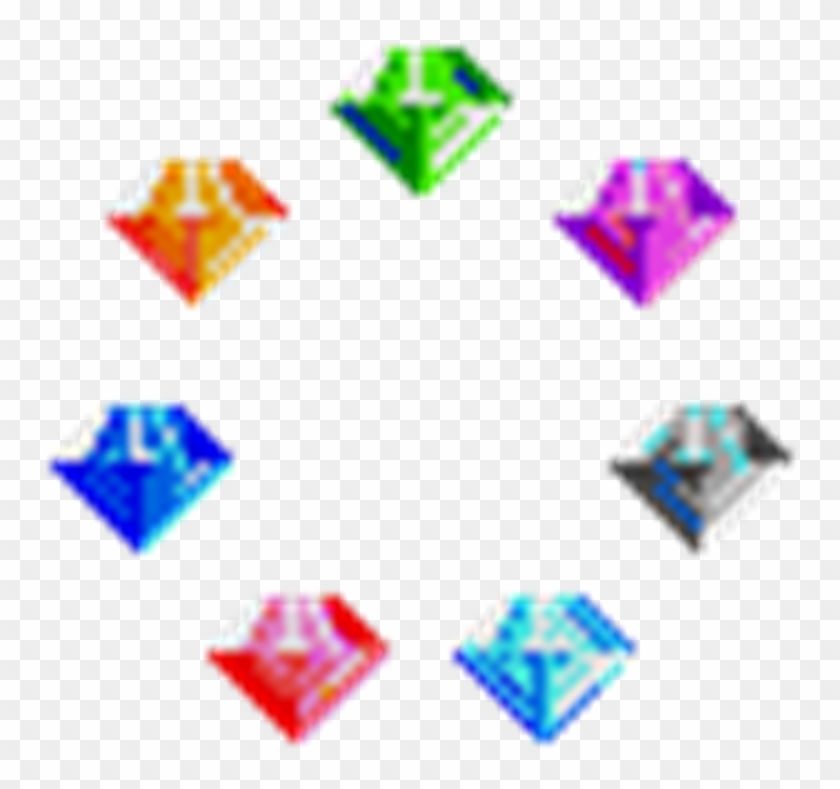 Chaos Emerald Png - Seven Chaos Emeralds Png Clipart #1602549