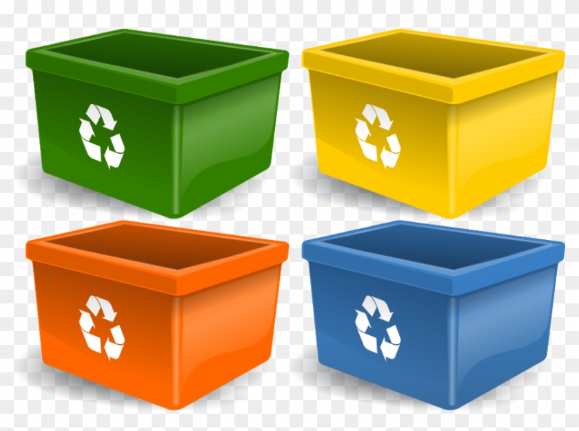 Recycling Bin Small Clipart 300pixel Size, Free Design - Recycling Bins Clipart - Png Download