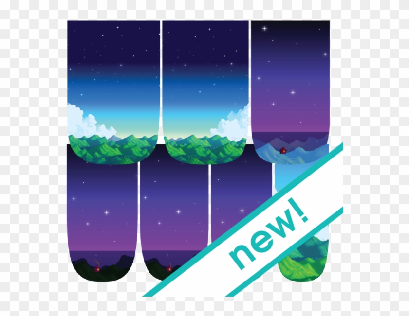 Stardew Valleyscapes Nail Wraps Espionage Cosmetics - Snowboard Clipart