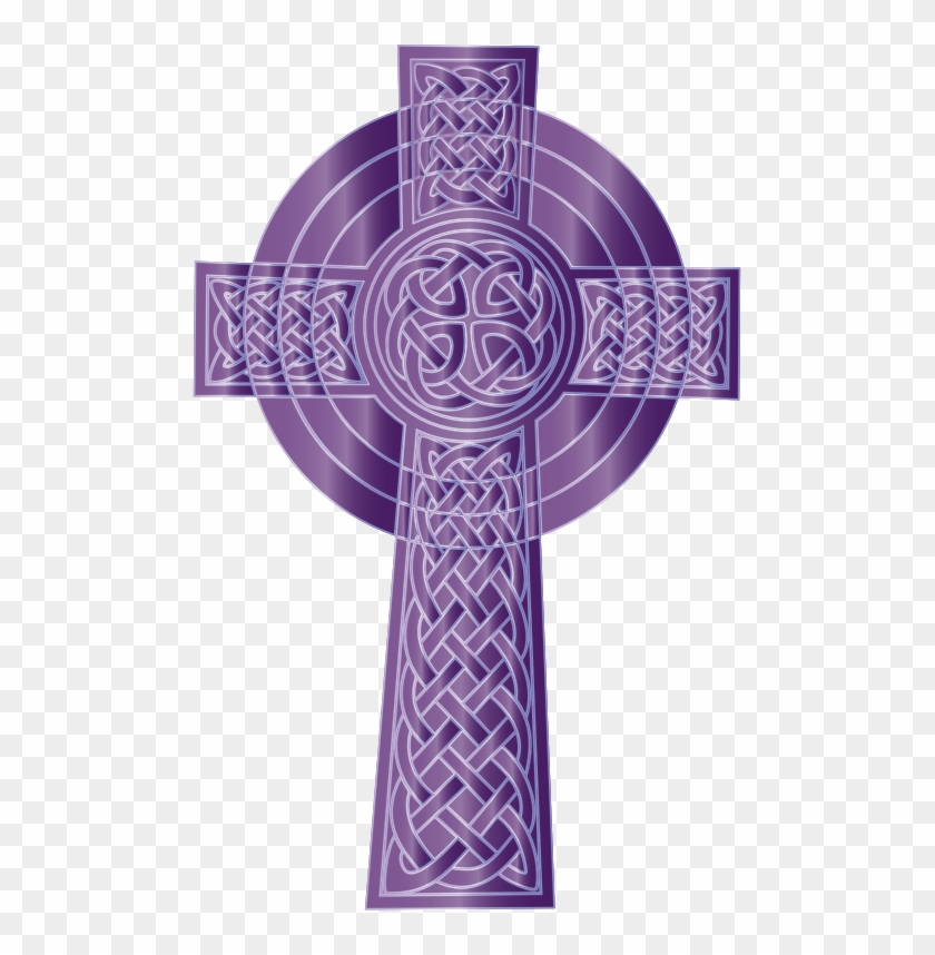 Medium Image - Purple Celtic Cross Clipart - Png Download #1603496