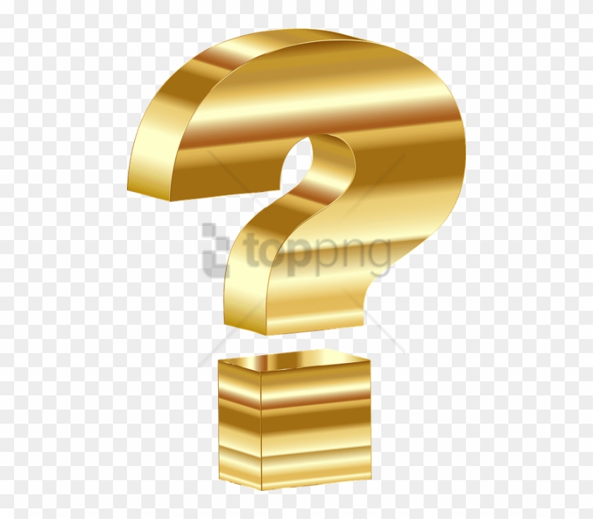 Free Png 3d Question Mark Png Png Image With Transparent - Question Mark Gold Png Clipart
