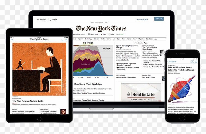 View The New York Times From Any Digital Device - New York Times Article Online Clipart