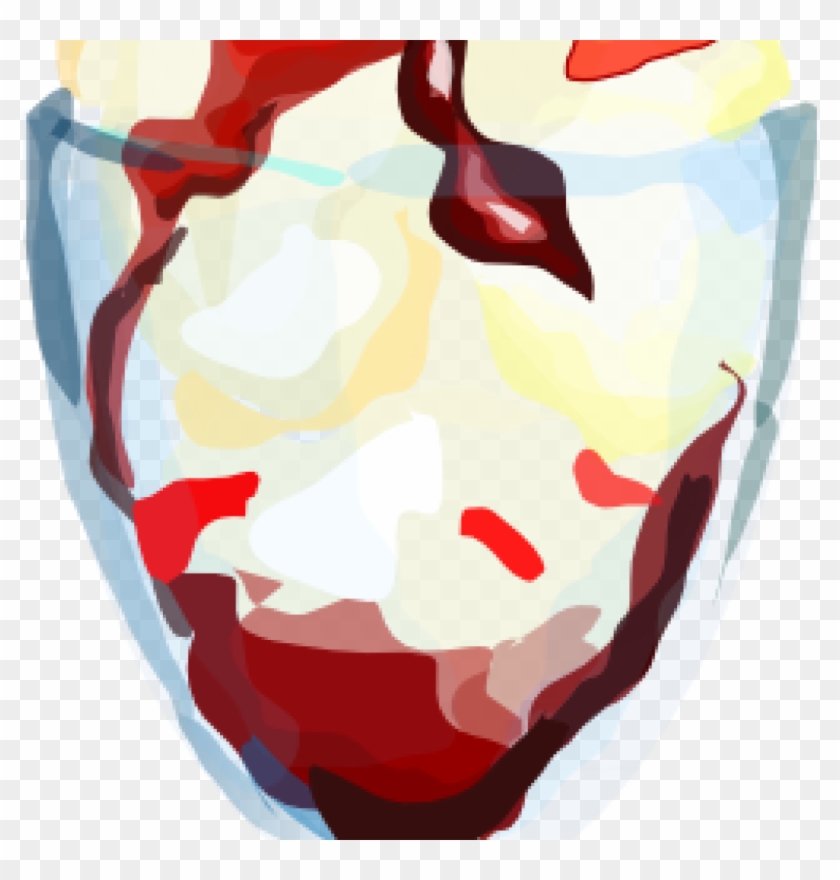 Sundae Clipart Strawberry Clip Art At Clker Vector - Ice Cream Sundae Clipart - Png Download